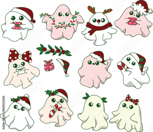 christmas icons set
