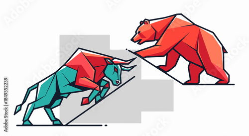 Bull and Bear Fighting on Graph.