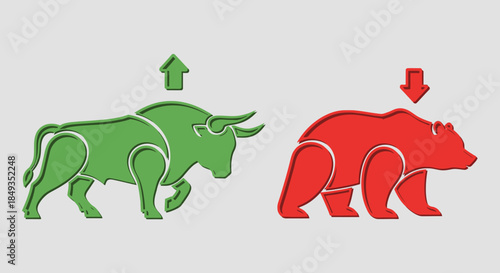Bull and Bear Market Symbols.