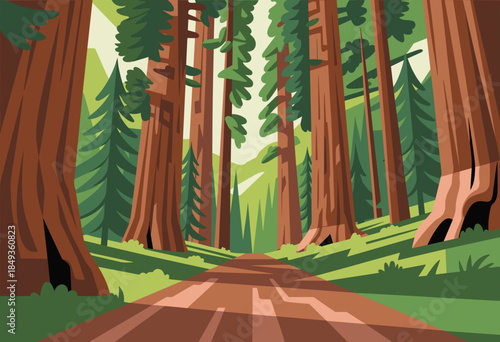 Vibrant Logo of Biscayne National Park Featuring Lighthouse and Tropical Waters in Bold Colors