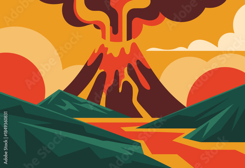 Vibrant Graphic Design for Cricket Enthusiasts with Crossed Bats and Ball Against a Subtle Background