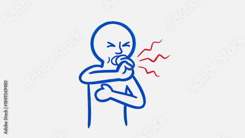 A cartoon illustration of a girl sitting in an office chair with a book and a cup of coffee creates a fun business concept drawing