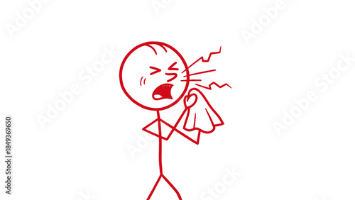 Vector illustration of a beautiful woman in a red dress with a butterfly and floral heart patterns for a romantic Valentine wedding card design