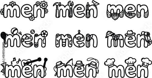 Creative Men Lettering Designs Collection