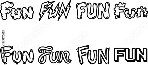 Fun Typography Design Elements Collection