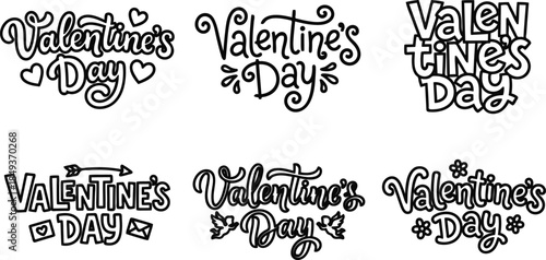 Valentines Day Text Designs Collection