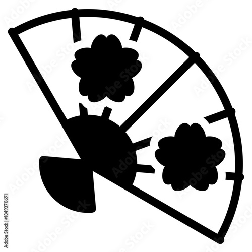 Traditional fan icon