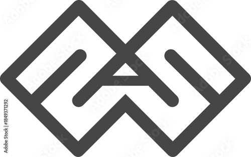 Vector is monogram of and 25. Uniquely crafted, monogrammed.