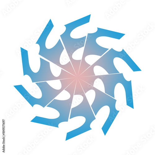Abstract Geometric Emblem With Modern Symmetry