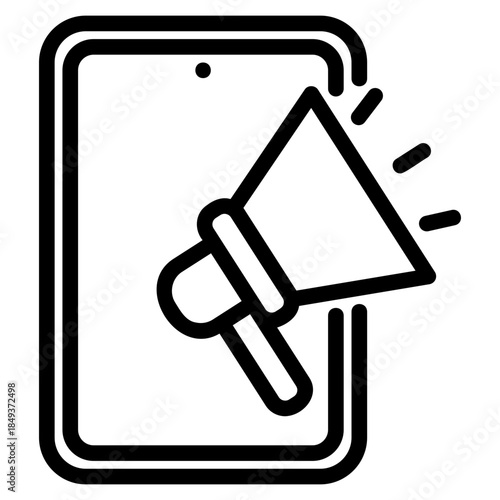 Mobile marketing icon