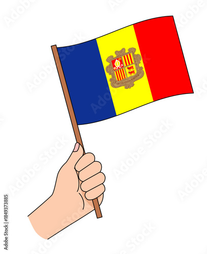 応援　アンドラ　南ヨーロッパ　国旗　歓迎