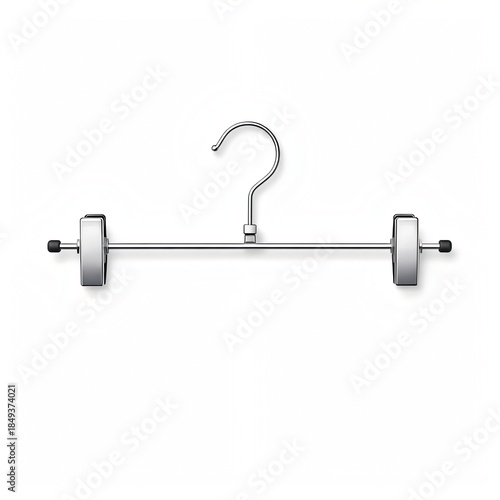 ズボンやスカートに使えるクリップハンガーの挿絵イラスト