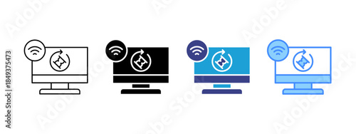 Lag  icon set multiple style collection