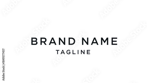Brand Name and Tagline Text Placeholder.