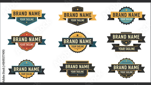Collection of Brand Identity Logos and Labels.