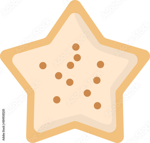 Vector illustration of gingerbread cookie