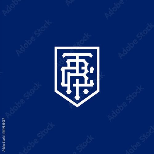 Stylized white RFC monogram logo within a shield shape on a deep blue background, representing a sports club.