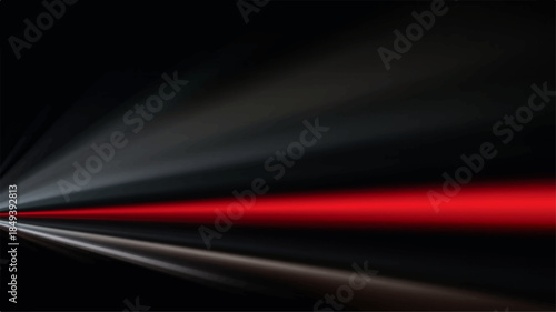 An abstract red and light background features a fast motion blur of traffic lines on a dark night highway design with speed textures and a flash of artistic animation