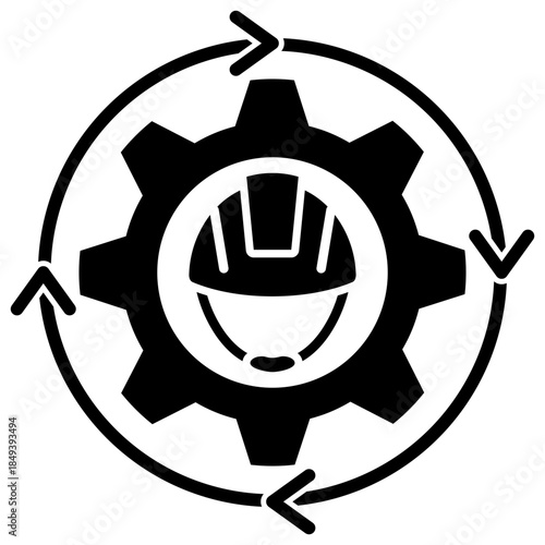 process  glyph icon