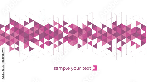 Vibrant Party Background with Colorful Triangles, Shapes, and Design Elements in a Festive Atmosphere