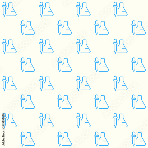 Lab Kit Vector Seamless Pattern