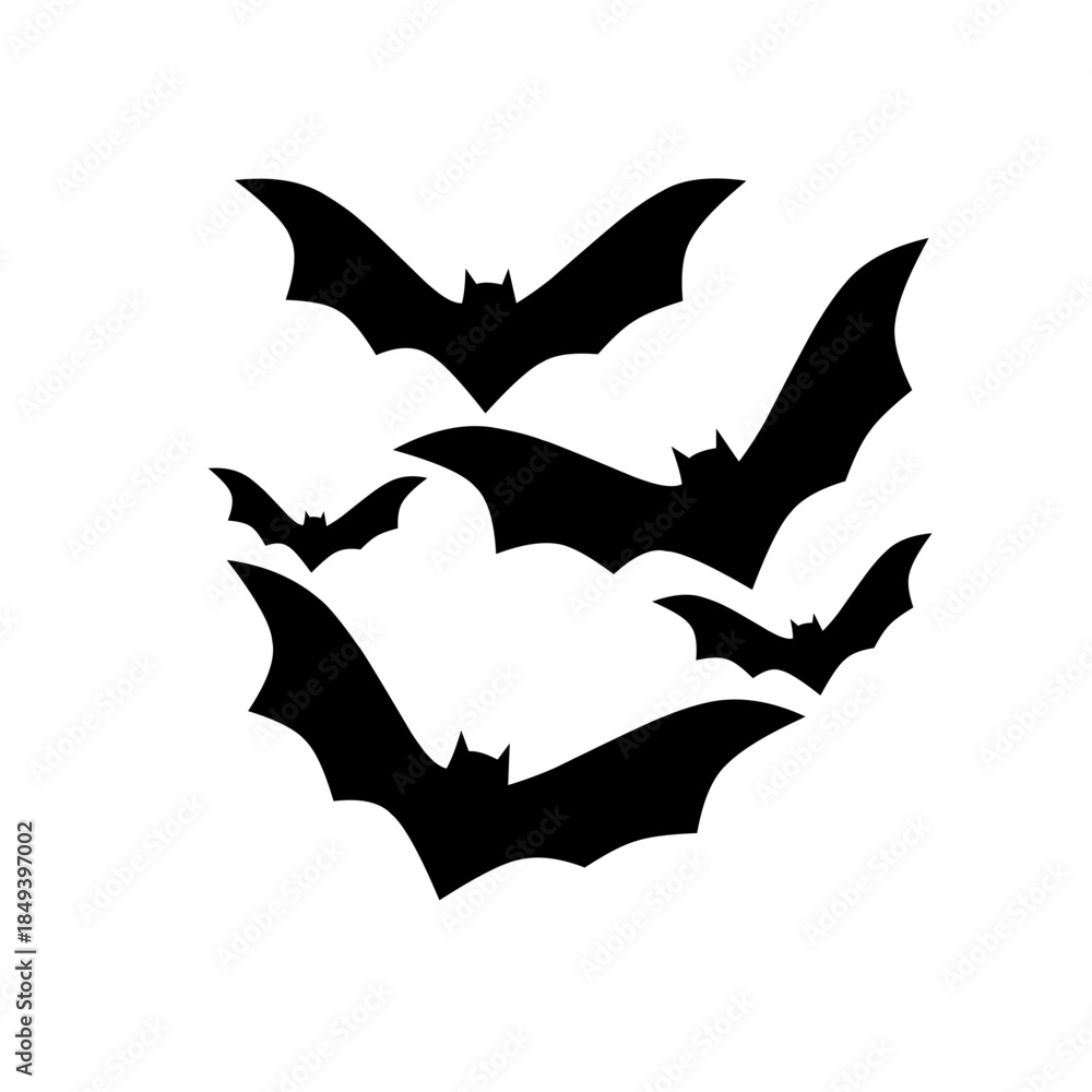 Fototapeta premium Halloween flying bats