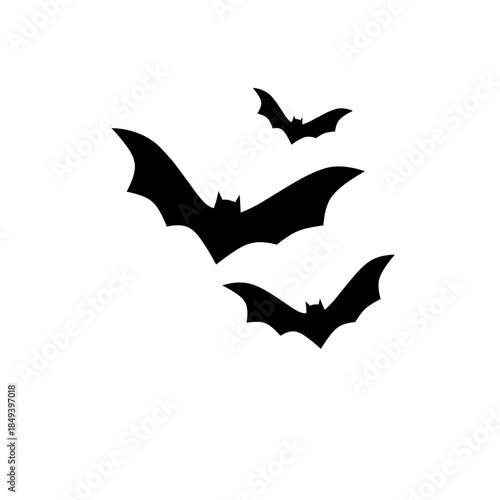 Halloween flying bats