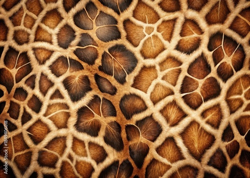 Elegant giraffe skin pattern decorates a modern home background with natural textures and earthy tones