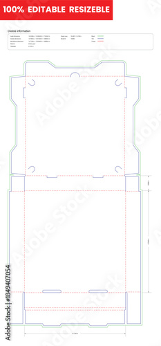 square pizza box dieline template box dieline die lines packaging custom dieline  box cardboard box dieline pizza box dieline printable product packaging layout,
