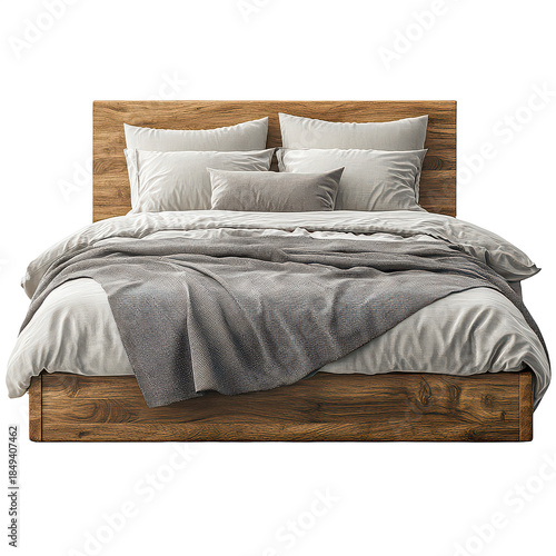 double bed in a bedroom