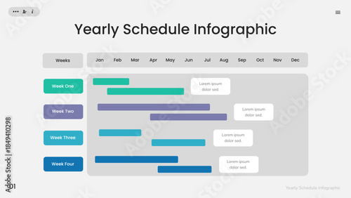 Yearly Schedule Infographic