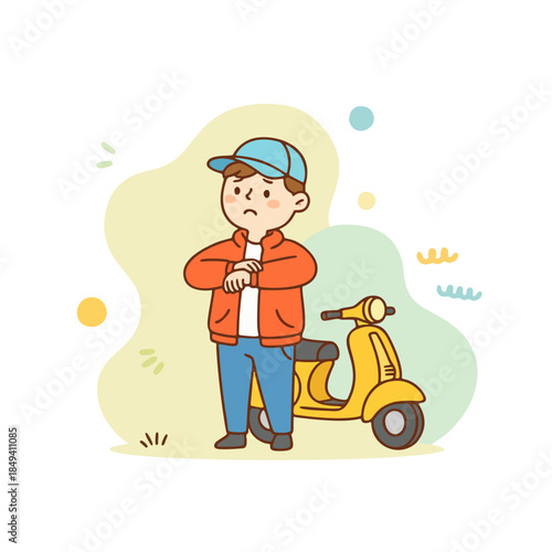 Modern Online Delivery and E-commerce Illustration Set