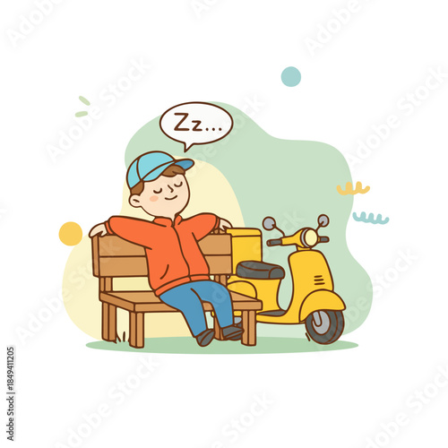 Modern Online Delivery and E-commerce Illustration Set