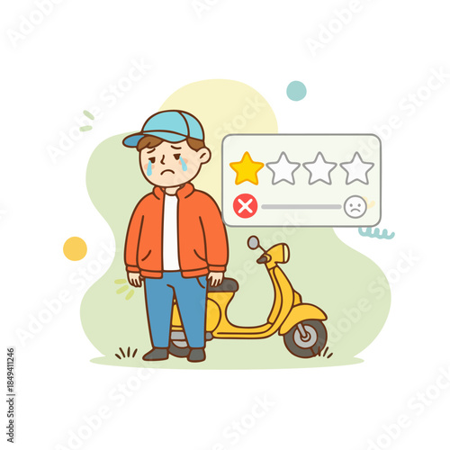 Modern Online Delivery and E-commerce Illustration Set
