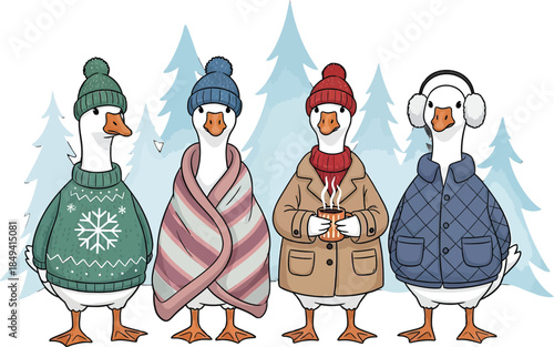 cartoon illustration of a girl with a dog