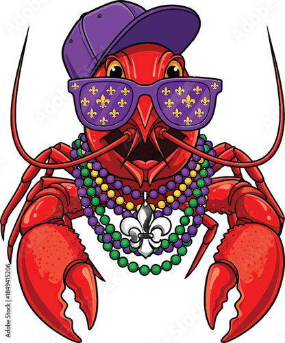 vector illustration of a lobster