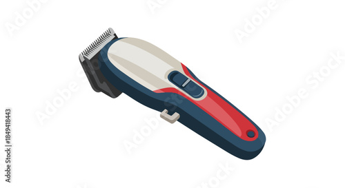 Modern electric hair clipper illustration perfect for barbershop and home grooming a versatile device for precise hair cutting and trimming needs