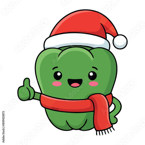 Christmas vector, illustration, lineart, clipart. Christmas Santa Claus Vector Illustration with Gift Bag  