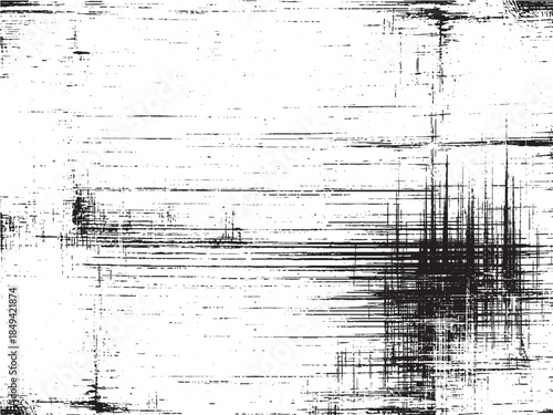 Abstract Engraving Grunge Texture Isolated on White