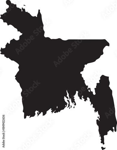 Map of Canada and Spain with Canada highlighted vector illustration