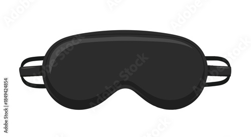 An essential comfortable black sleep mask providing complete darkness for undisturbed rest at home or while traveling ensuring peaceful rejuvenating