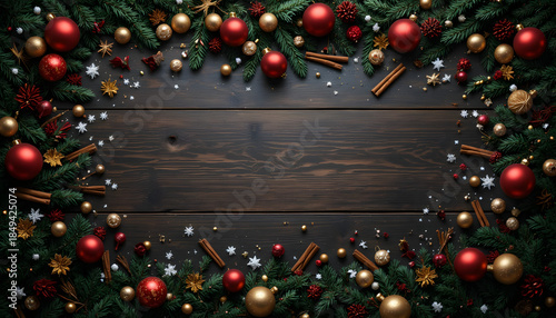 christmas tree and decorations