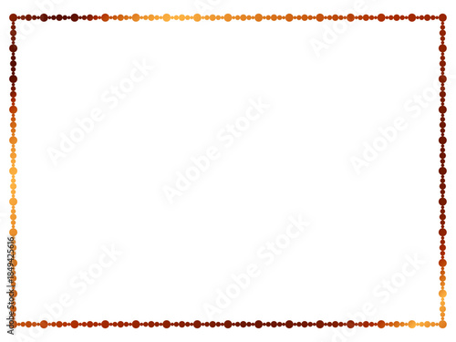 丸、長方形F4、9オレンジ