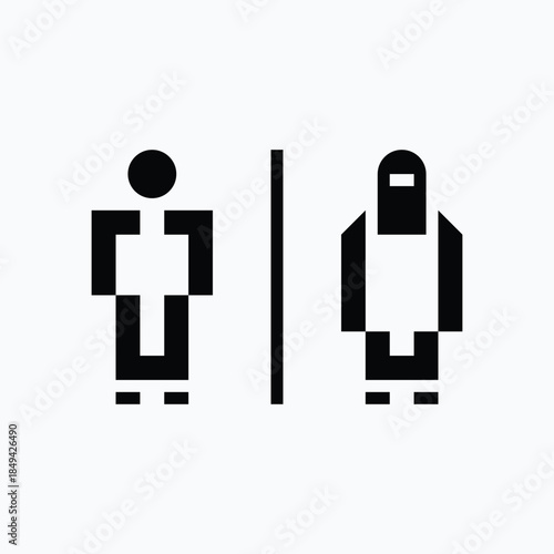 Arab Muslim Man and Woman Icon