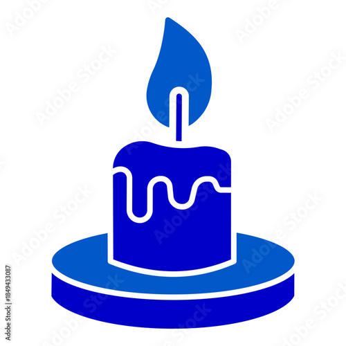 Burning Candle Memorial Icon