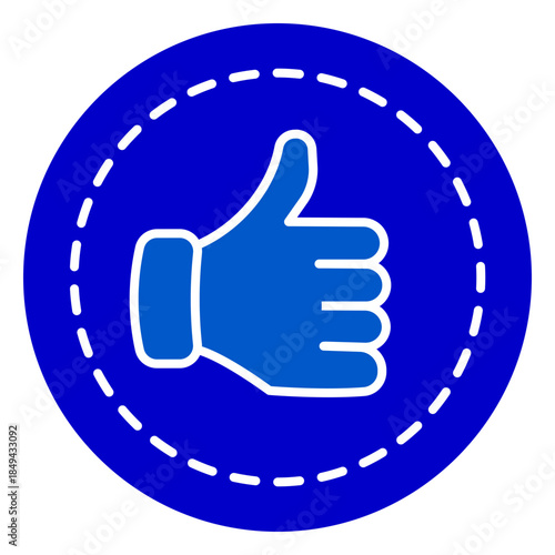 Thumbs Up Approval Badge