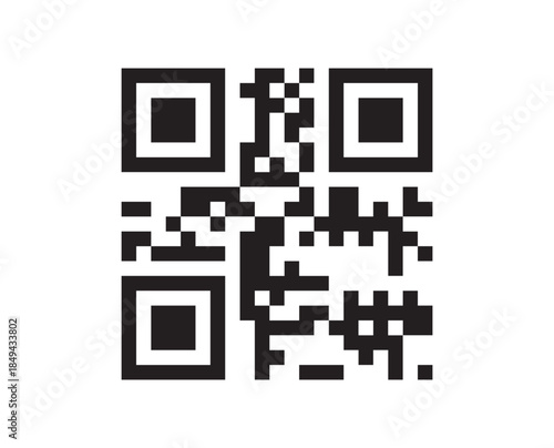qr code digital icon modern technology scan app menu wifi access smartphone mobile device electronic matrix barcode data product inventory tracking