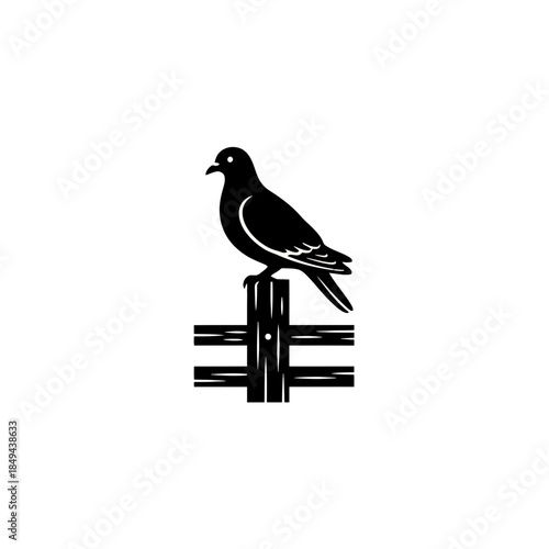 Dove soaring through a starry night vector illustration