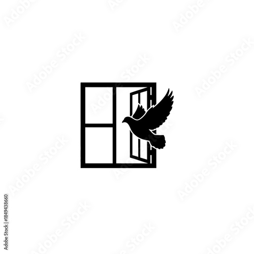 Dove nesting in an olive tree vector illustration