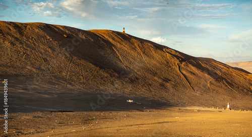 sunset in the desert